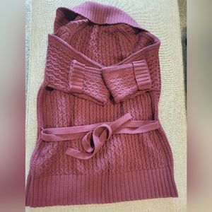 Banana Republic L Cranberry Sweater Wrap
